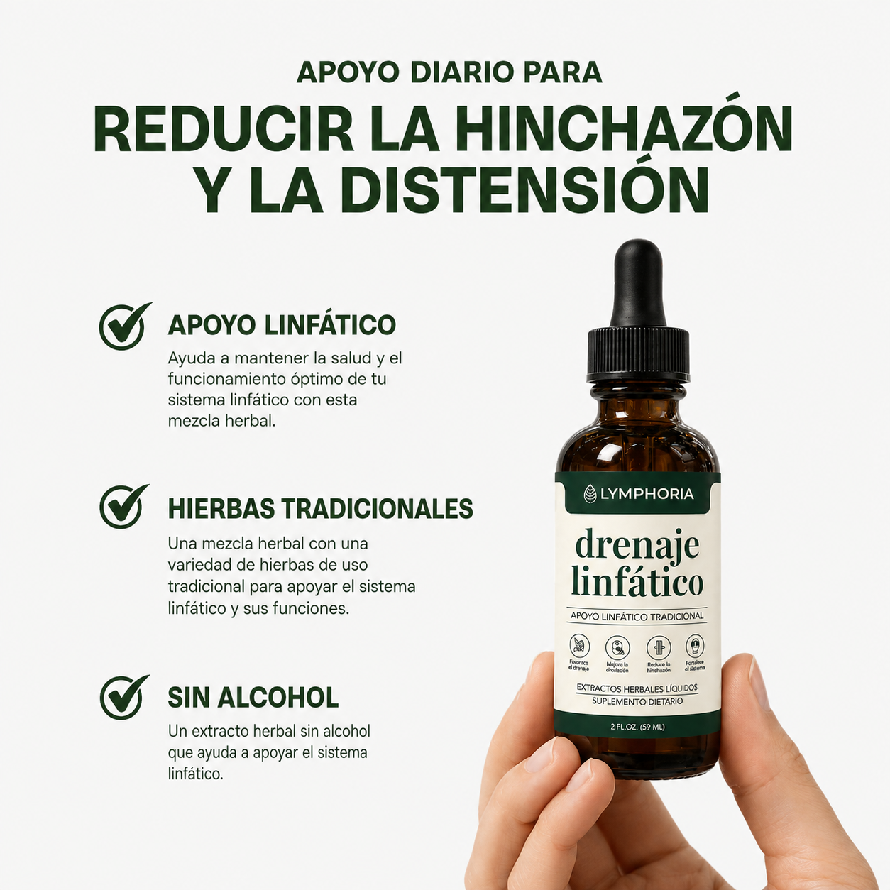 Lymphoria™ | Drena Naturalmente la Hinchazón del Rostro, Abdomen y Piernas