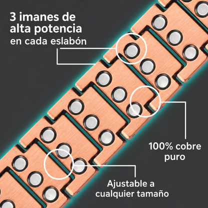 Pulsera Magnética de Cobre — Alivio del Dolor y la Inflamación