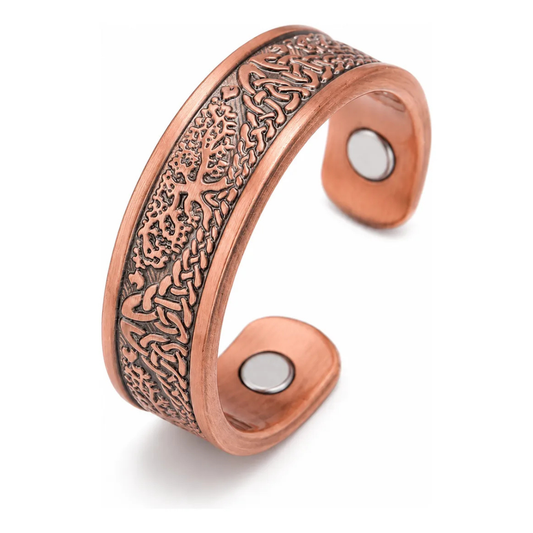 Anillo Magnético de Cobre Ajustable — Estilo y Alivio en Uno
