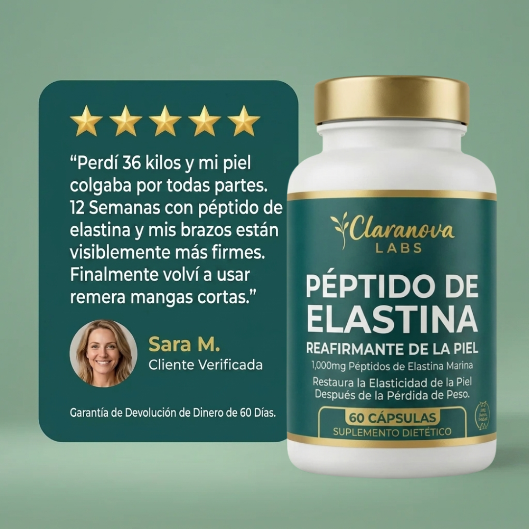 Fórmula reafirmante de la piel con péptidos de elastina