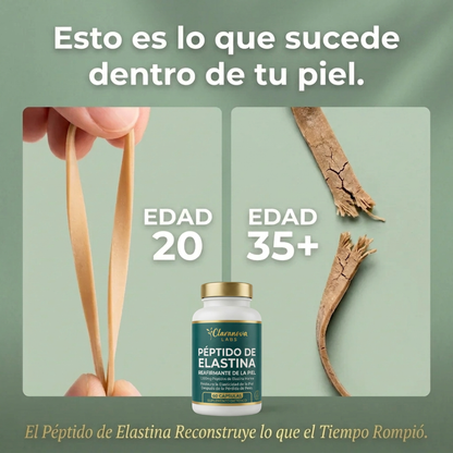 Fórmula reafirmante de la piel con péptidos de elastina