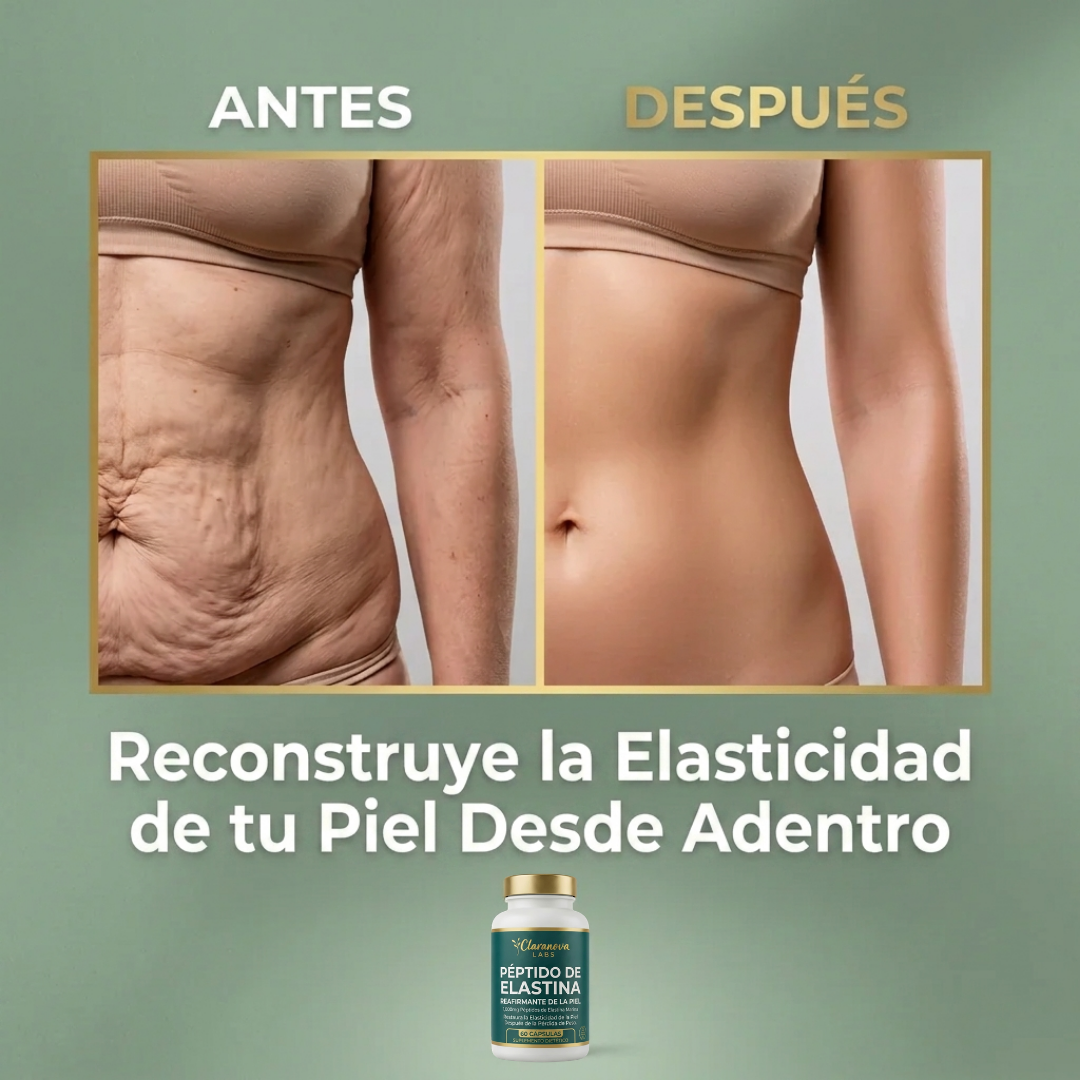 Fórmula reafirmante de la piel con péptidos de elastina