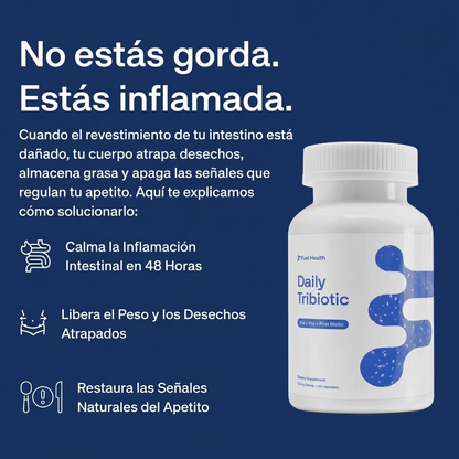 Tribiótico diario (prebiótico + probiótico + postbiótico)
