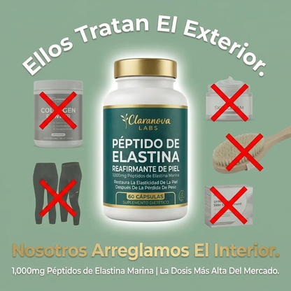 Fórmula reafirmante de la piel con péptidos de elastina