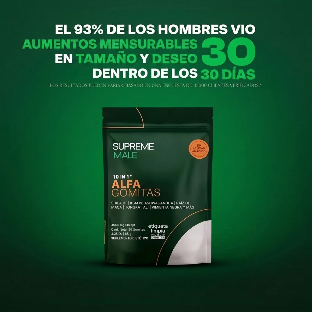 SUPREMEMALE™ | Soporte de testosterona natural 10 en 1 (OFERTA)