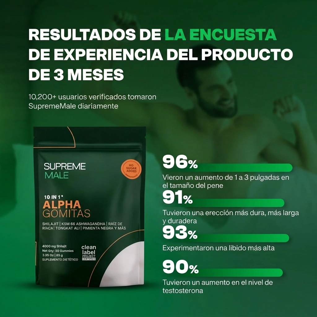 SUPREMEMALE™ | Soporte de testosterona natural 10 en 1 (OFERTA)